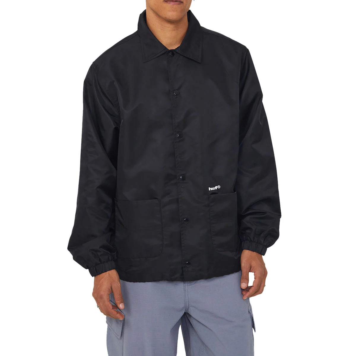 HUF 89 Coaches Jacket - Black/White