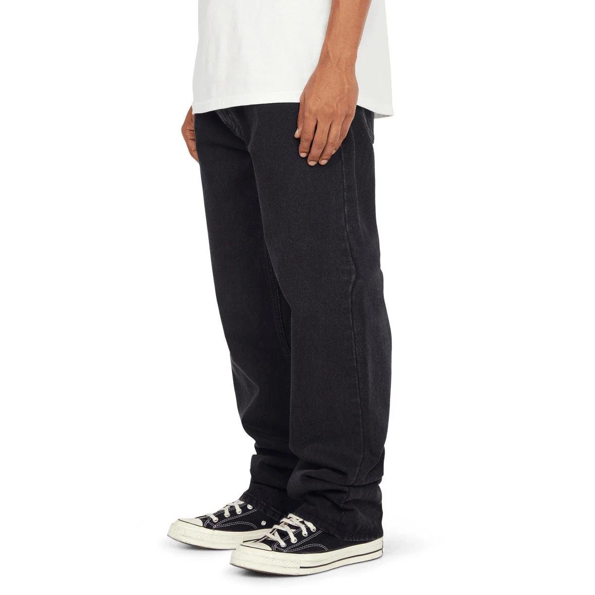 HUF Basic Ass Jeans - Faded Black - Image 4