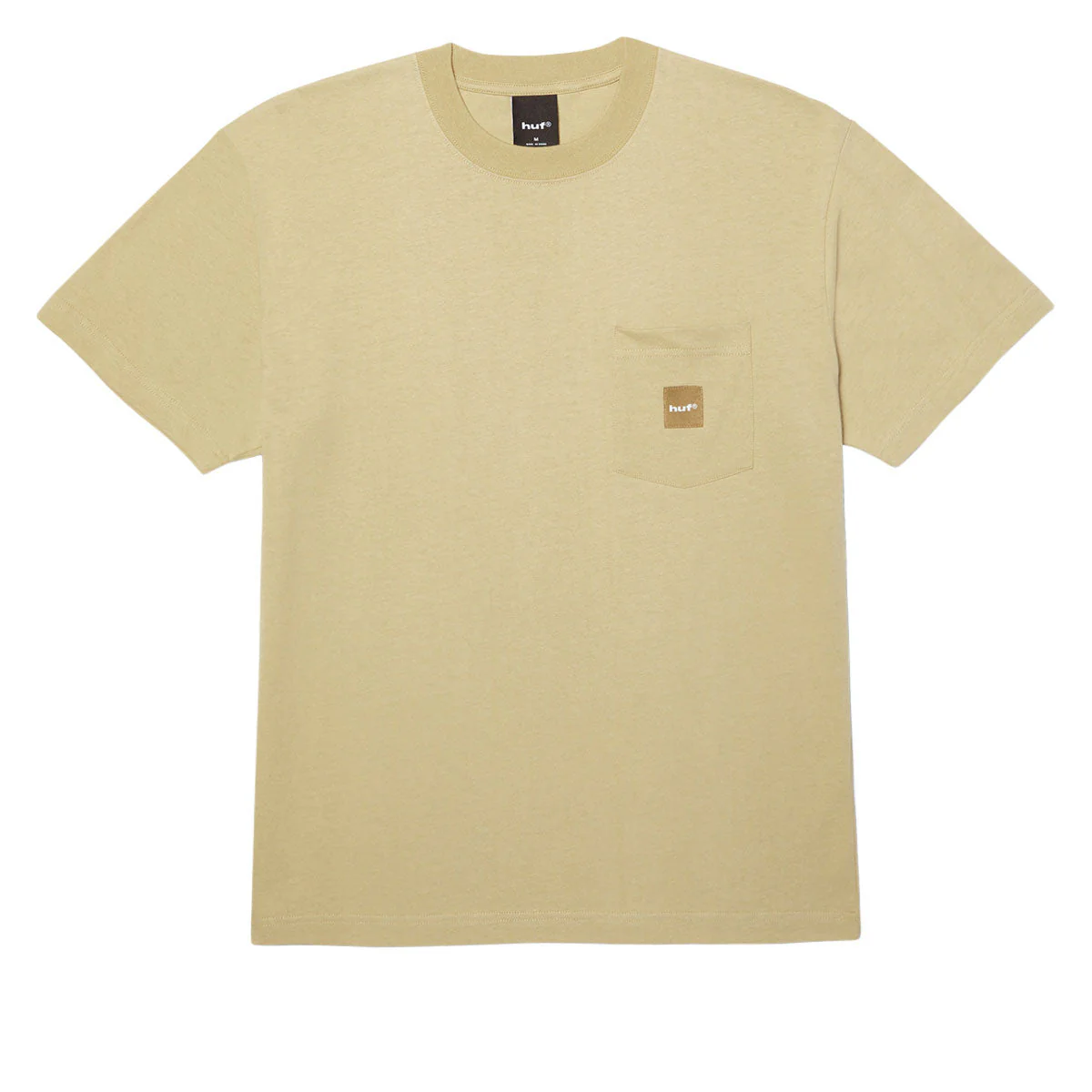 HUF Box Logo Pocket T-Shirt - Tan/Tan