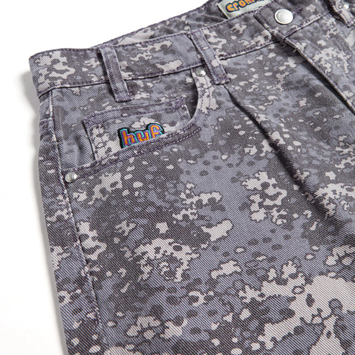HUF Cromer Camo Jeans - Dust Purple - Image 3