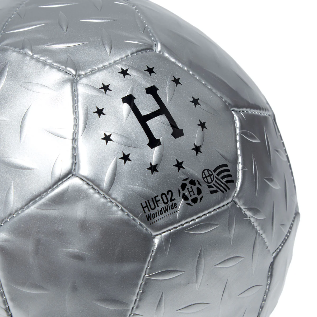 HUF Diamond Plate Soccer Ball - Silver - Image 2