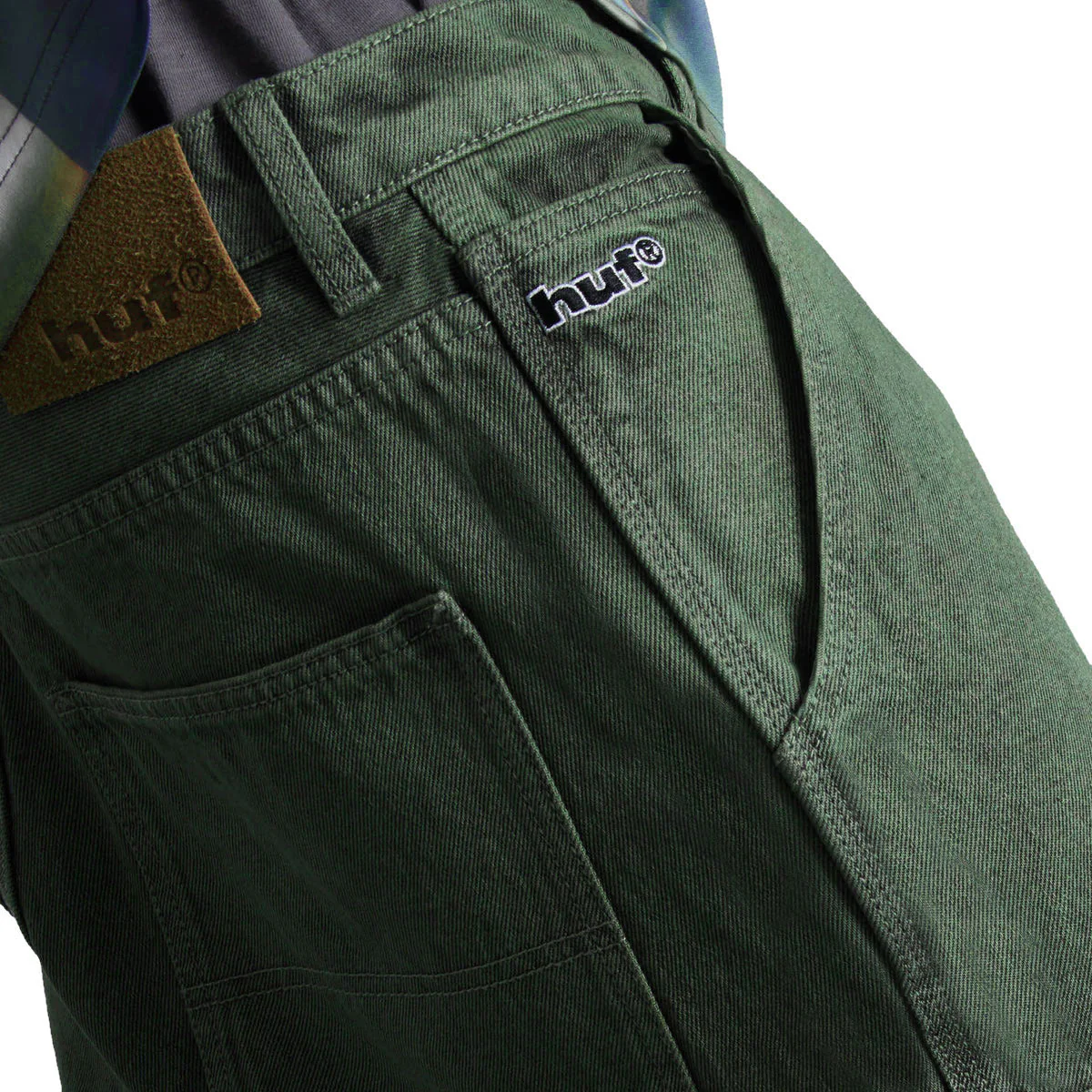 HUF Kinda Loose Double Knee Jeans - Mist Green - Image 5