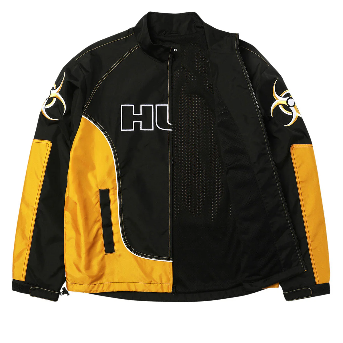 HUF Sector Jacket - Black/Yellow - Image 4