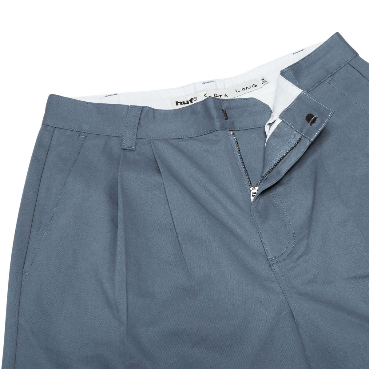 HUF Sorta Long Chino Shorts - Oil Blue - Image 4