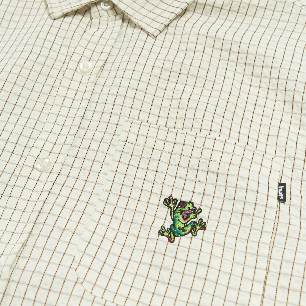 HUF Stuck On You Plaid Shirt - Natural - Image 3