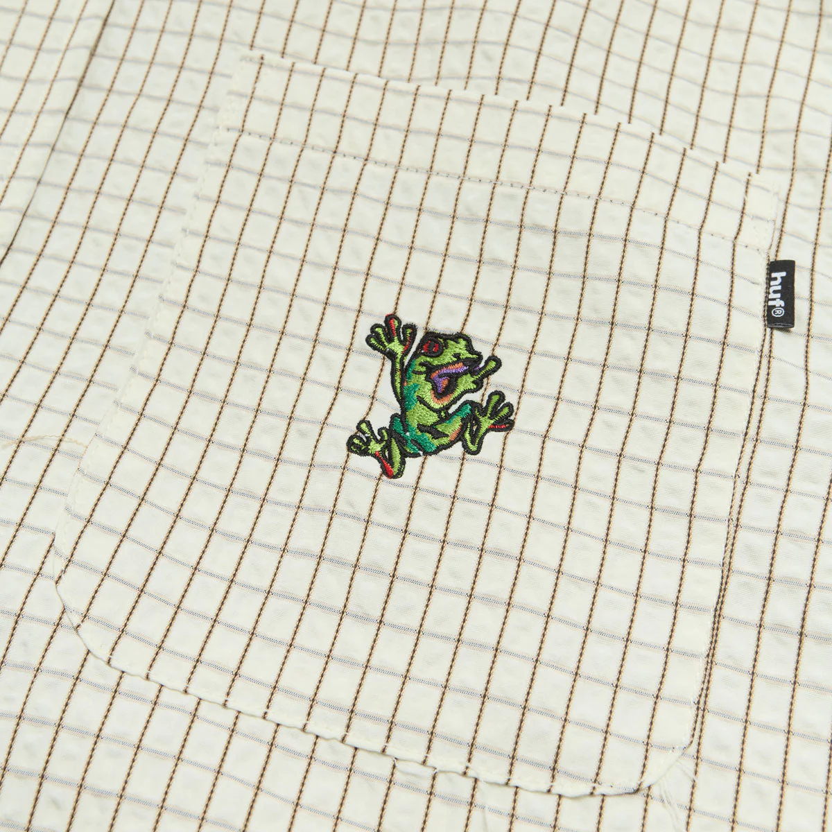 HUF Stuck On You Plaid Shirt - Natural - Image 4