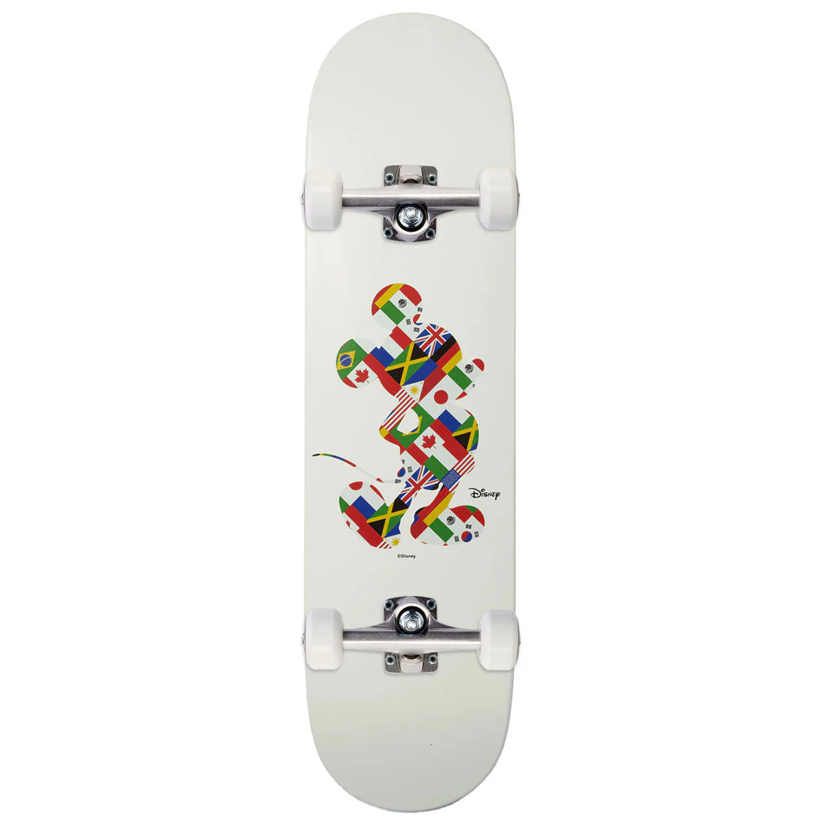 HUF x Mickey Mouse Worldwide Tour Skateboard Complete - White - 8.25"