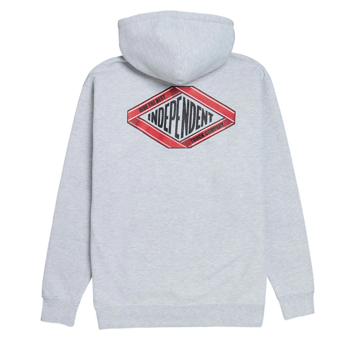 Independent Scroll 2 Zip Hoodie - Grey Heather - Image 2