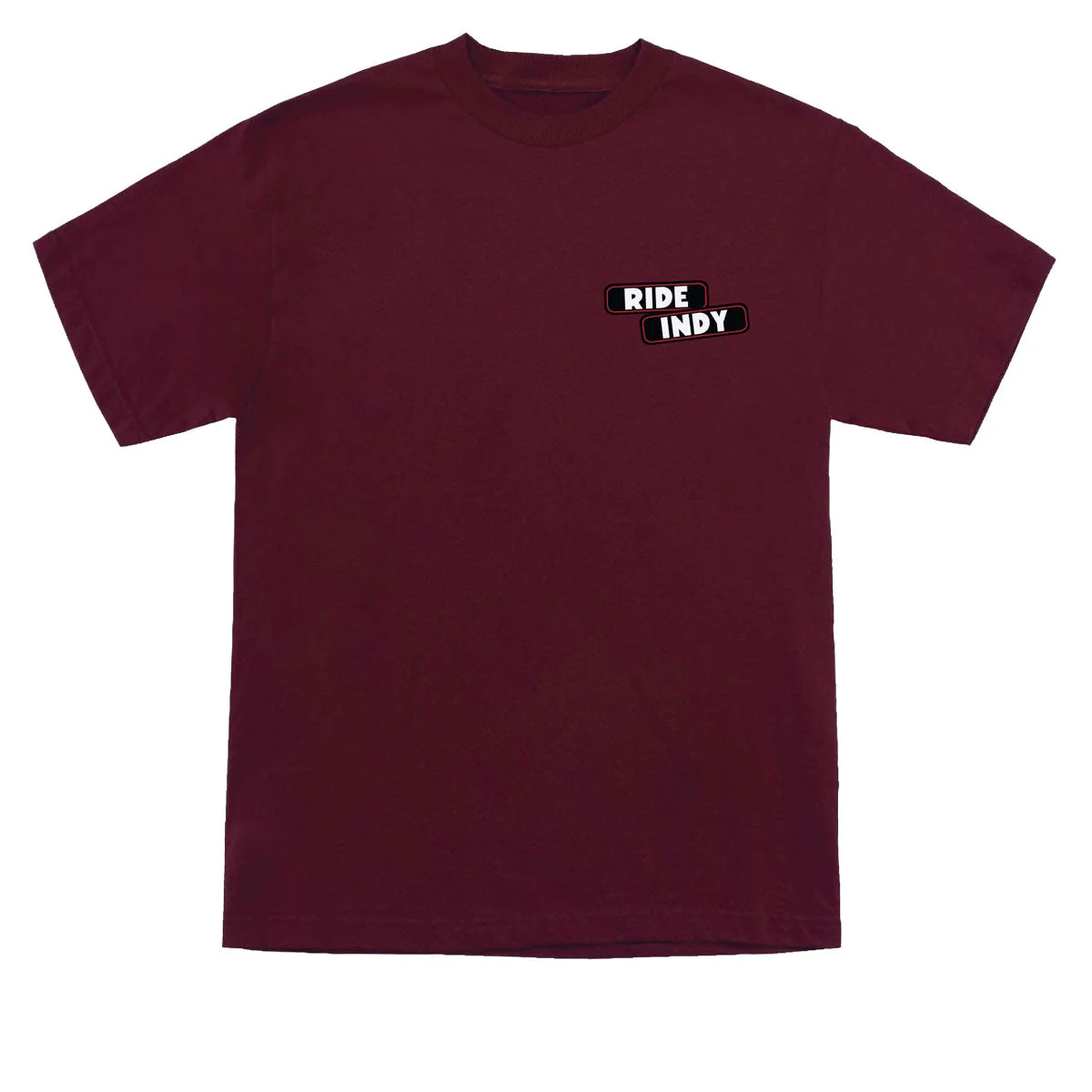 Independent Sticker Slap T-Shirt - Maroon - Image 2