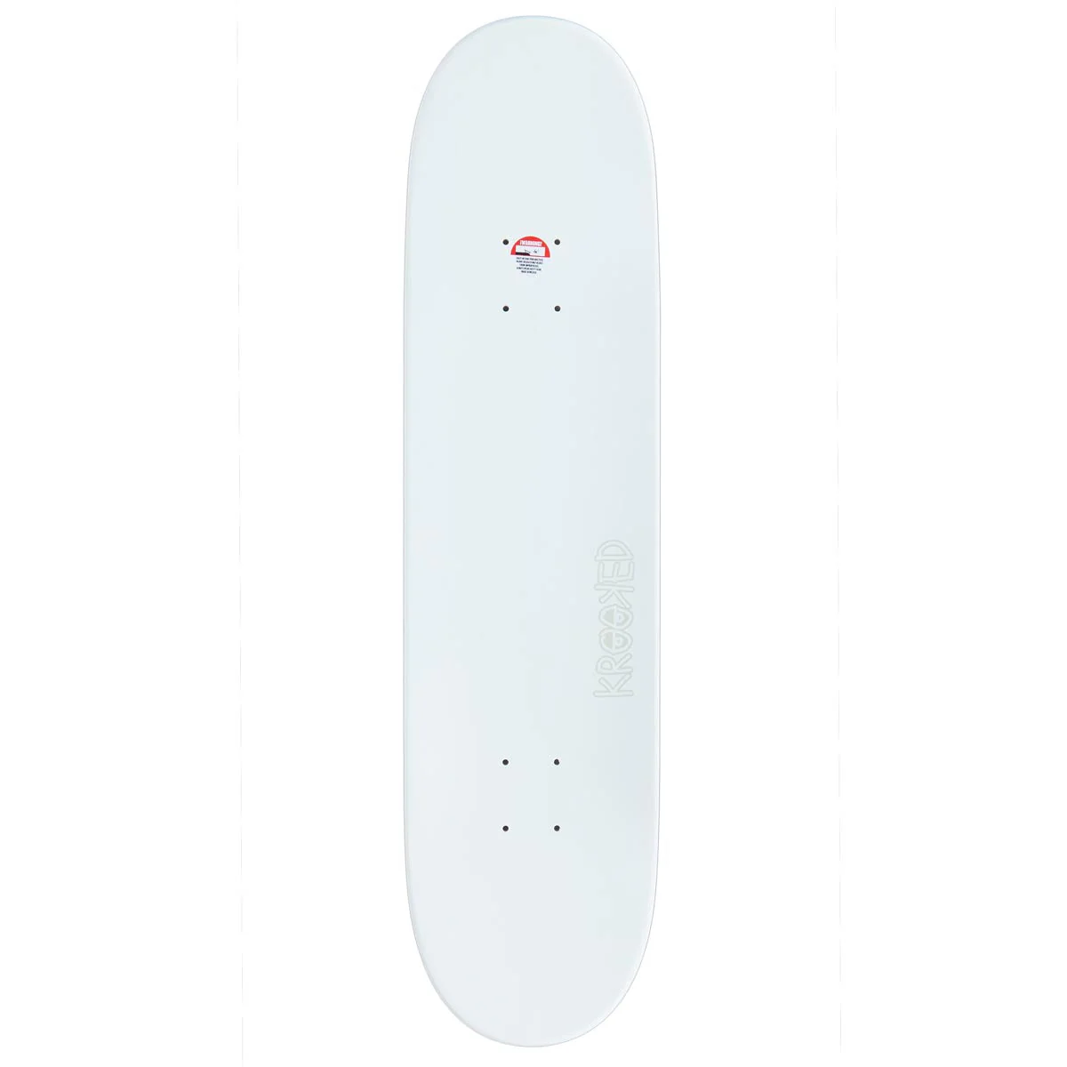 Krooked Eyes Skateboard Complete - White - 8.06" - Image 2