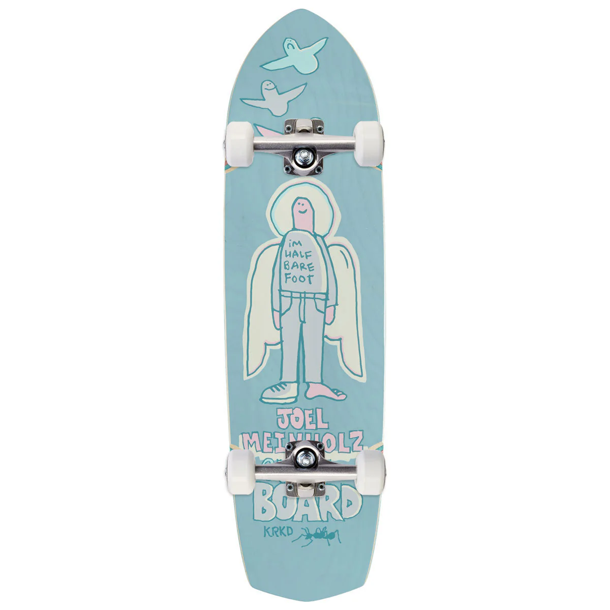 Krooked Joel Meinholz Guest Pro Zig Zagger Skateboard Complete - Light Blue - 8.62"