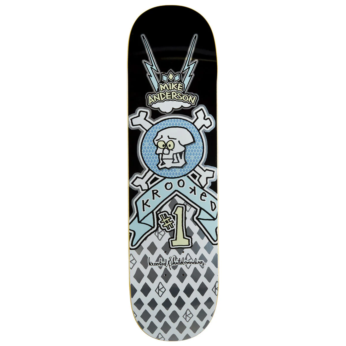 Krooked Manderson Redux Skateboard Deck - 8.38"