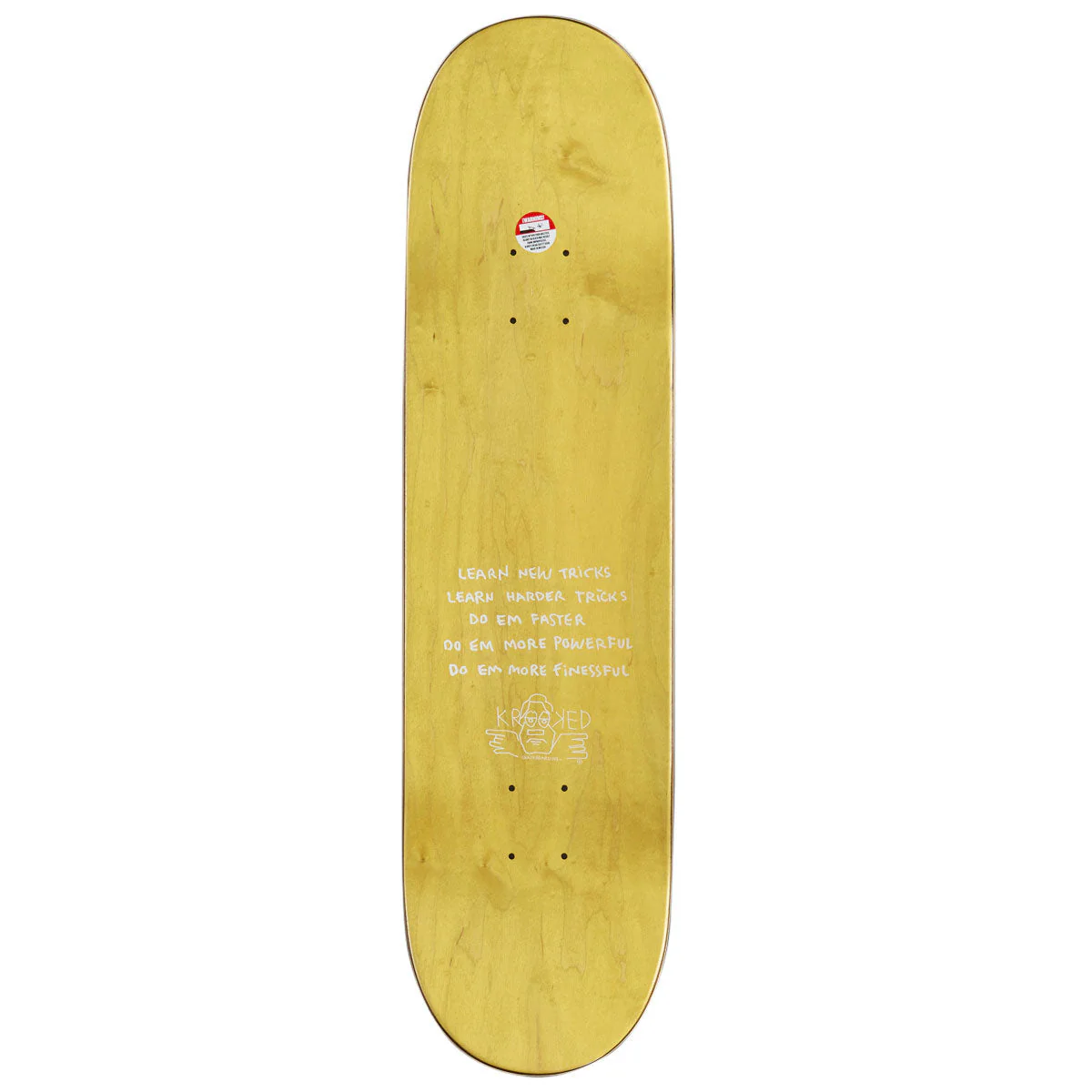 Krooked Team Eyes Skateboard Complete - Orange - 8.25" - Image 2