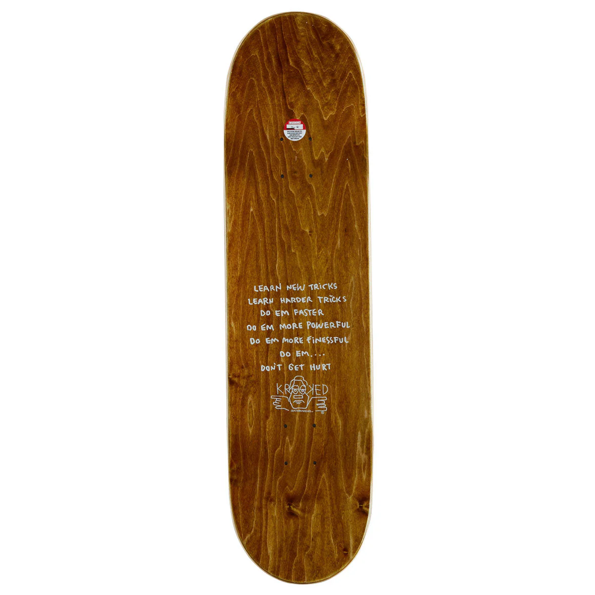 Krooked Una Molti Dementional Skateboard Complete - White - 8.28" - Image 2
