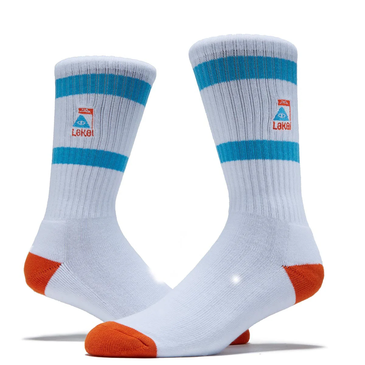 Lakai x Poler Summit Crew Socks - White - Image 2