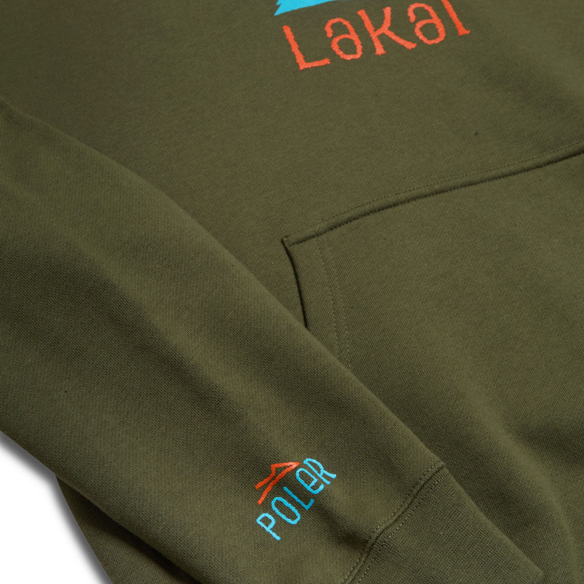 Lakai x Poler Summit Pull Over Hoodie - Olive - Image 2