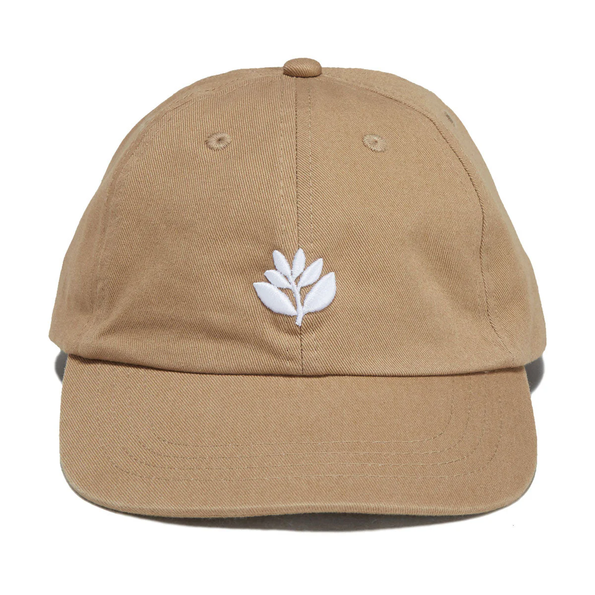 Magenta Bossed Dad Hat - Beige - Image 5