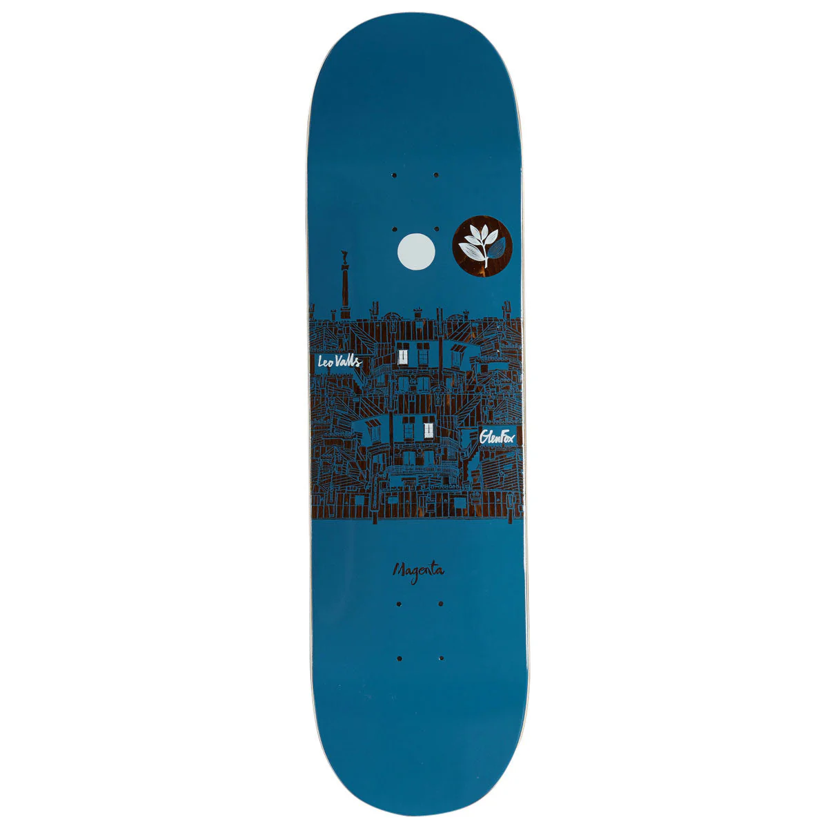 Magenta Leo Valls & Glen Fox Rooftop Series Skateboard Deck - 8.50"