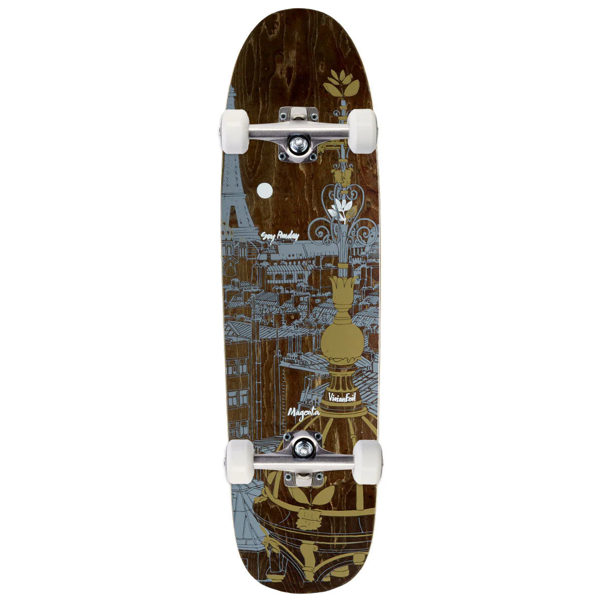 Magenta Soy Panday & Vivien Feil Rooftop Series 1992 Retro Shape Skateboard Complete - 8.40"