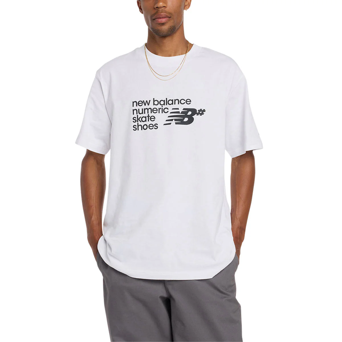New Balance Numeric Stacked Graphic T-Shirt - White - Image 2