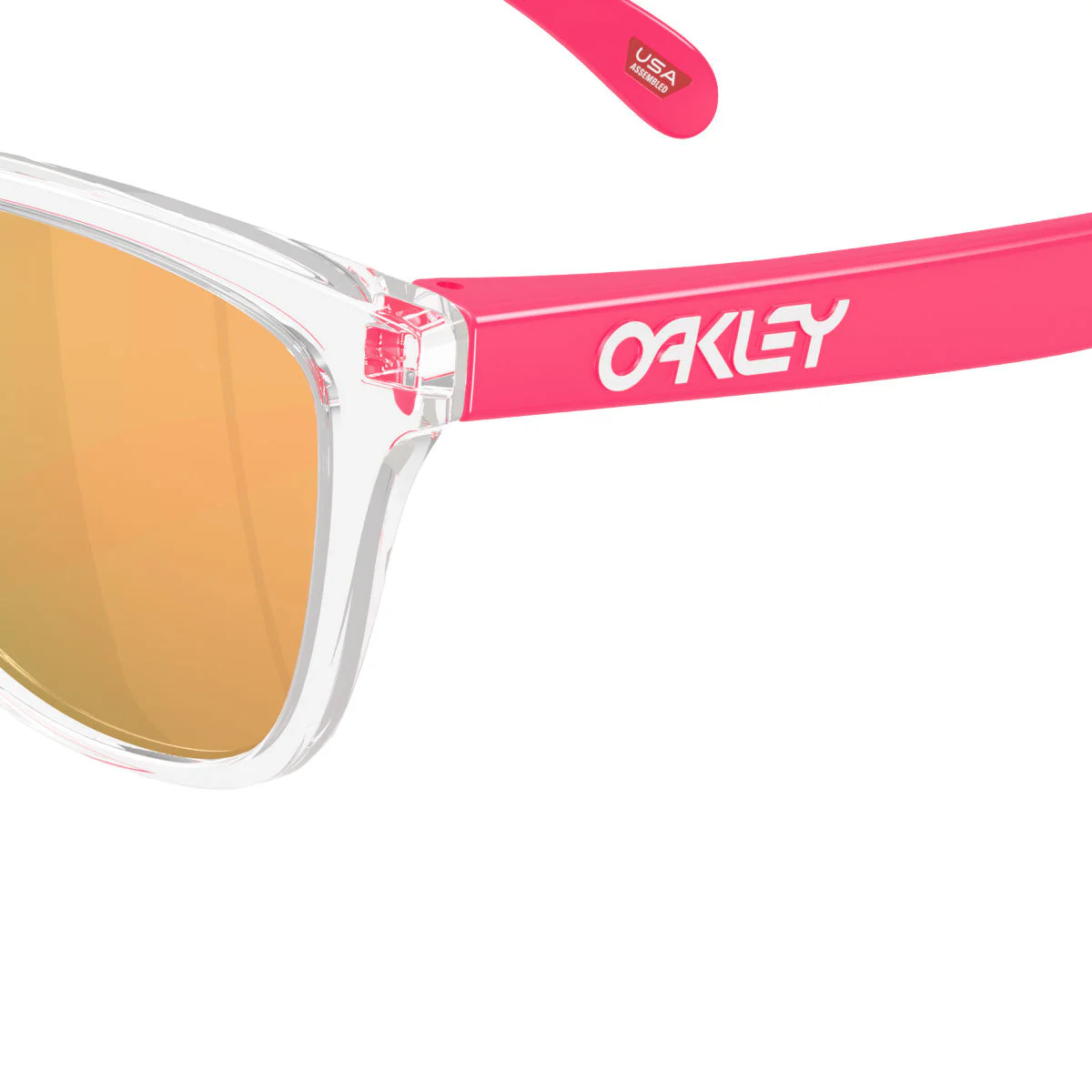 Oakley Frogskins Sunglasses - Clear/PRIZM Rose Gold Lens - Image 5