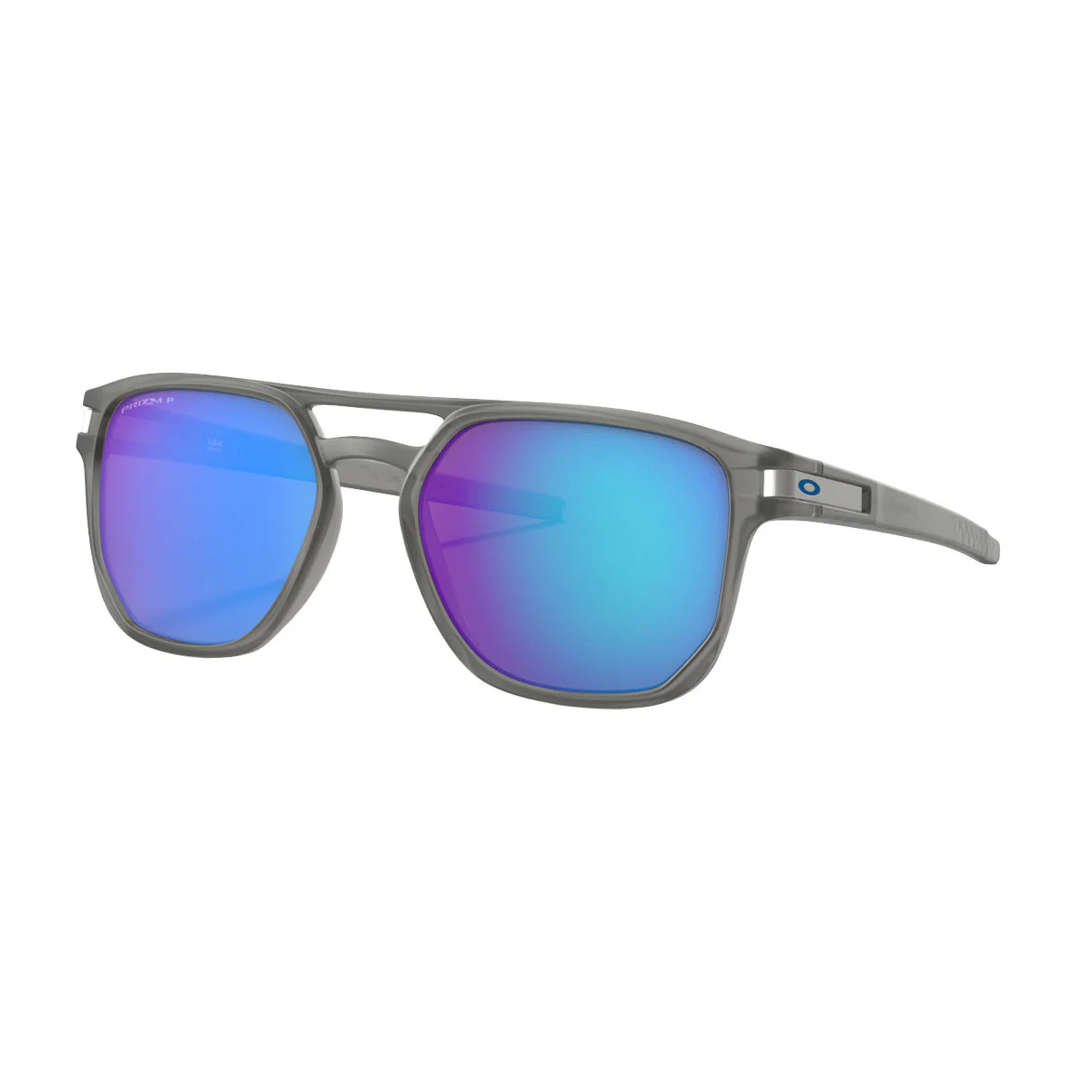 Oakley Latch Beta Sunglasses - Matte Grey Ink/PRIZM Sapphire Polarized Lens - Image 2