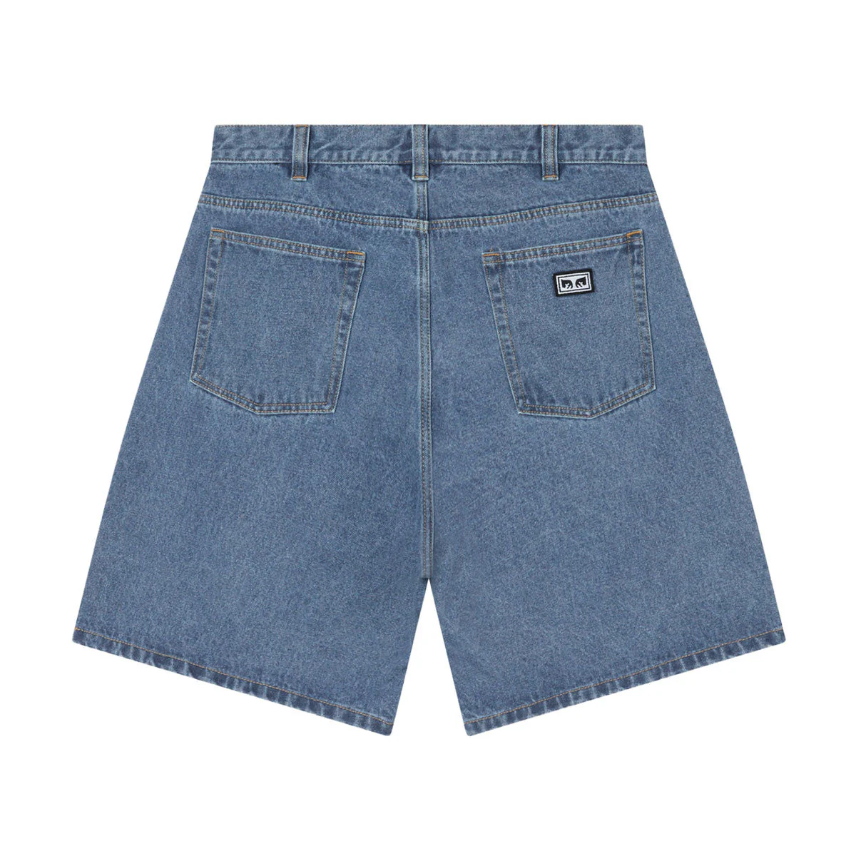 Obey Bigwig Baggy Denim Shorts - Light Indigo II - Image 2