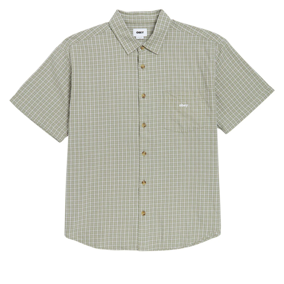 Obey Bigwig Ian Woven Shirt - Dried Sage Multi