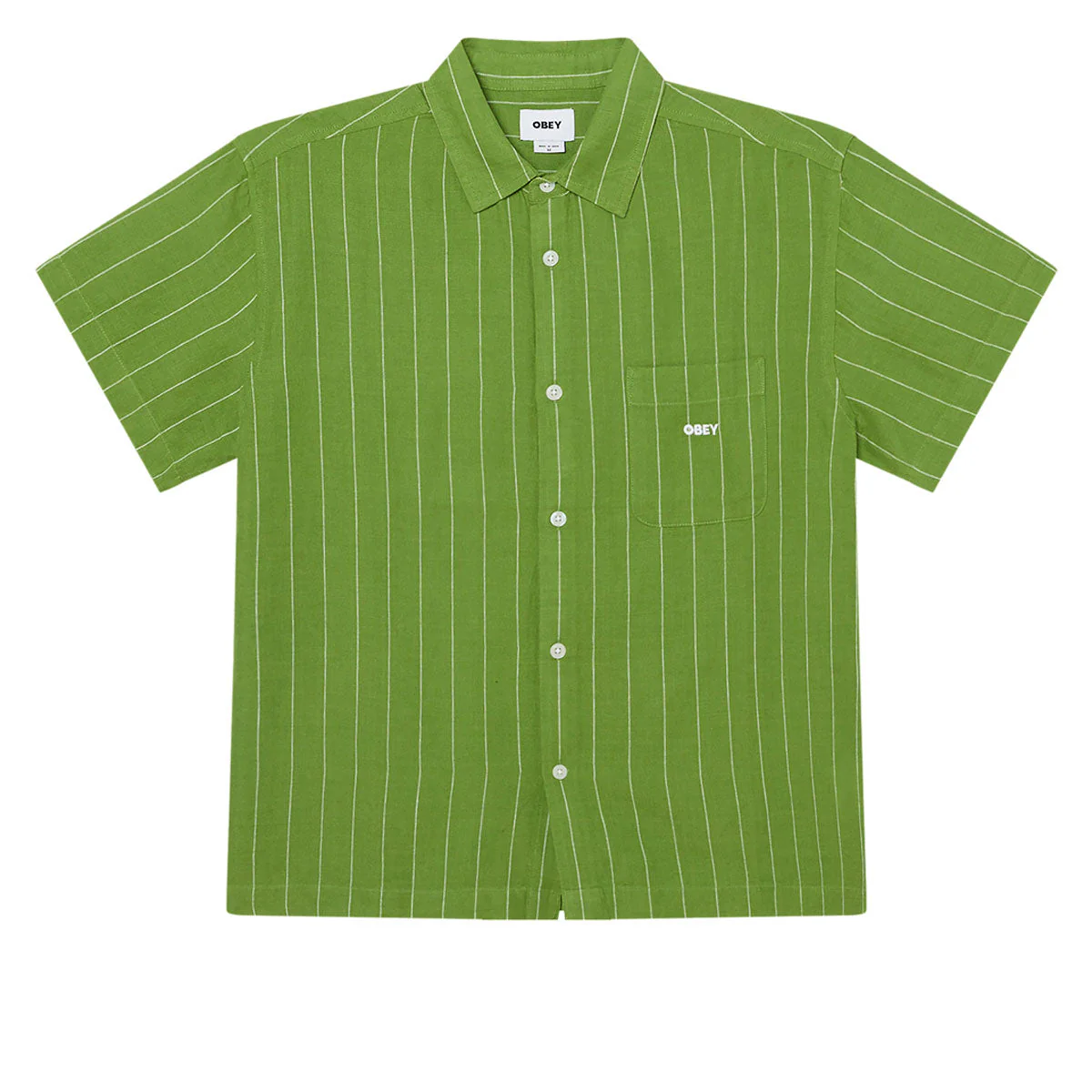 Obey Joe Woven Shirt - Piquant Green Multi