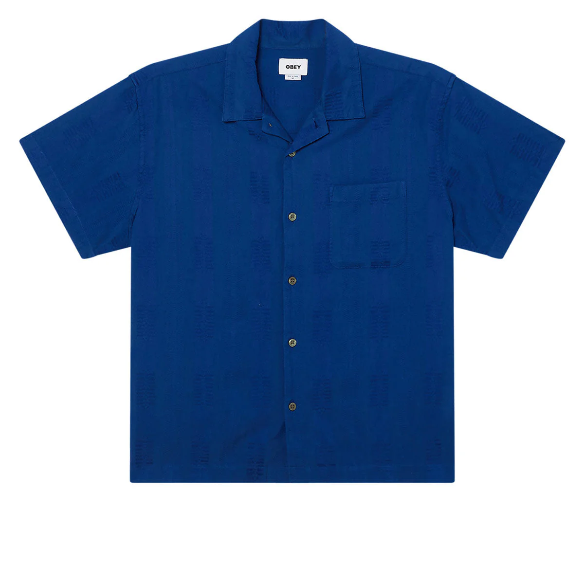 Obey Samuel Woven Shirt - Dazzling Blue Multi