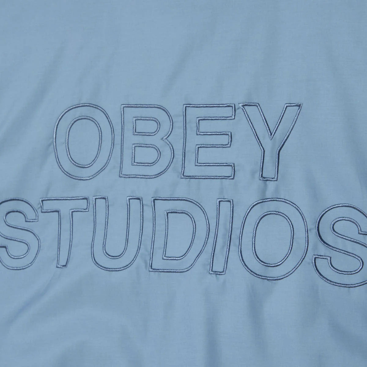 Obey Star Flight Bomber Jacket - Blue Grey - Image 4