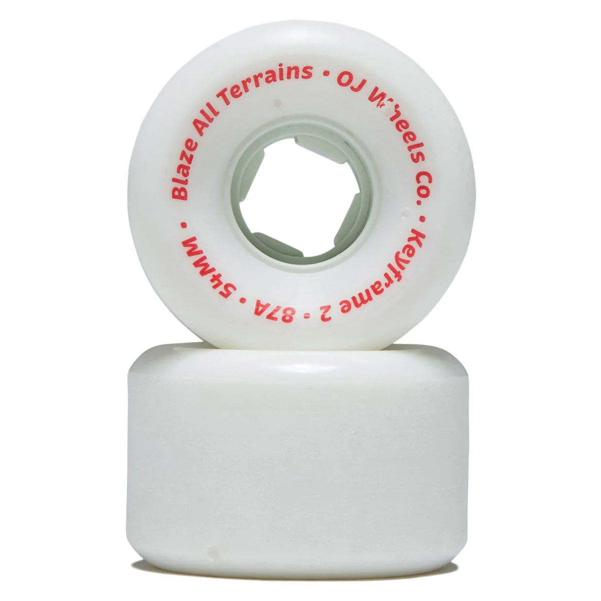 OJ Keyframe 2 87a Skateboard Wheels - White - 54mm - Image 2