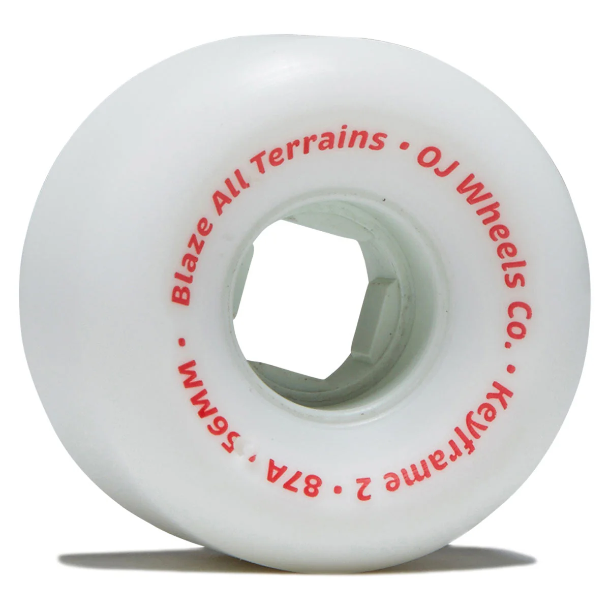 OJ Keyframe 2 87a Skateboard Wheels - White - 56mm