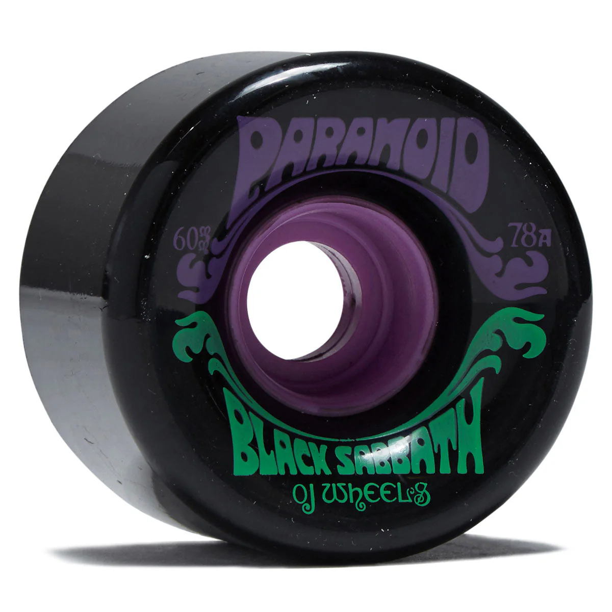 OJ x Black Sabbath Paranoid Super Juice 78a Skateboard Wheels - Black - 60mm