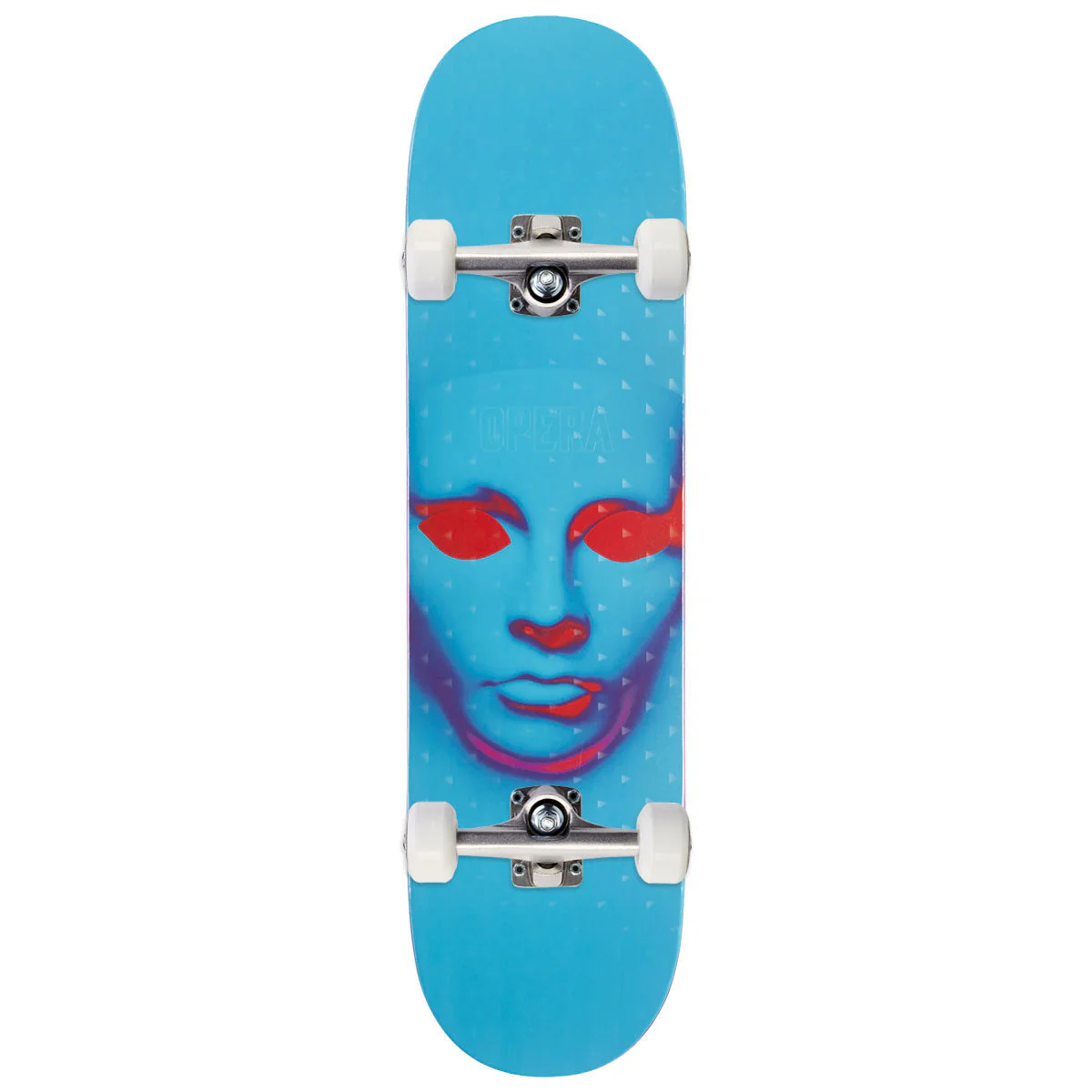 Opera Face EX7 Skateboard Complete - Holographic Blue - 8.25"