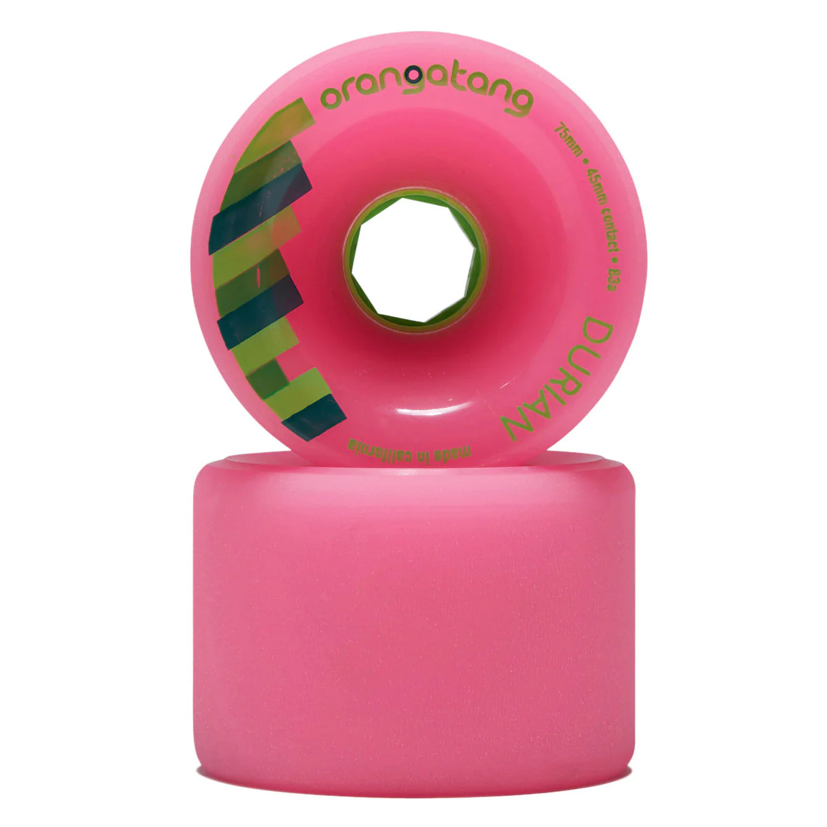 Orangatang Durian 83a Longboard Wheels - Pink - 75mm - Image 2