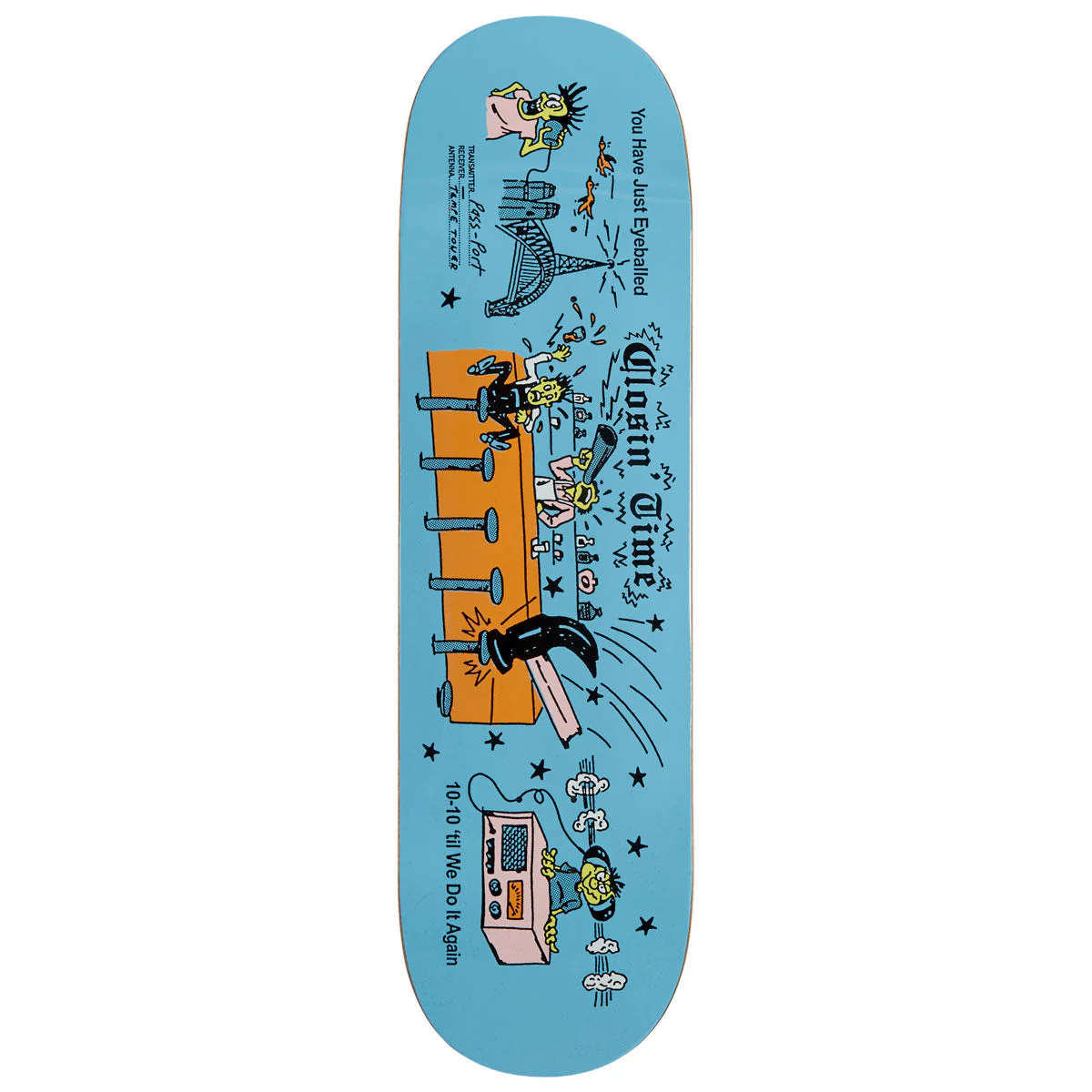 Passport Eyeball Series Closin Time Skateboard Deck - 8.874"