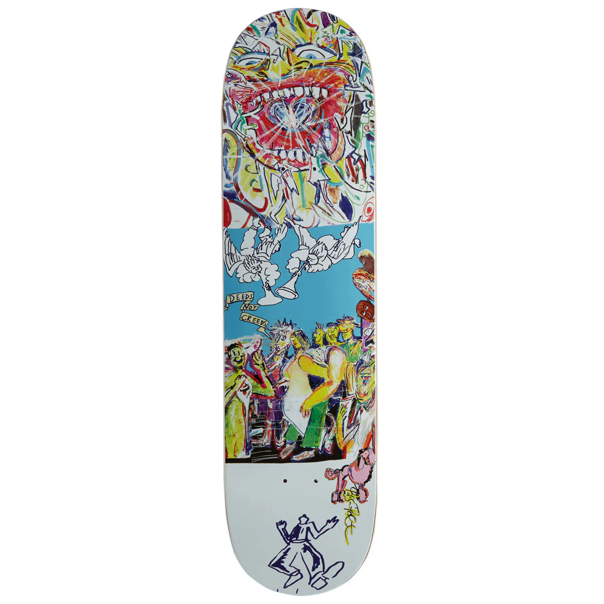 Passport Heaven & Hell Series Deeds Not Creeds Skateboard Deck - 8.125"