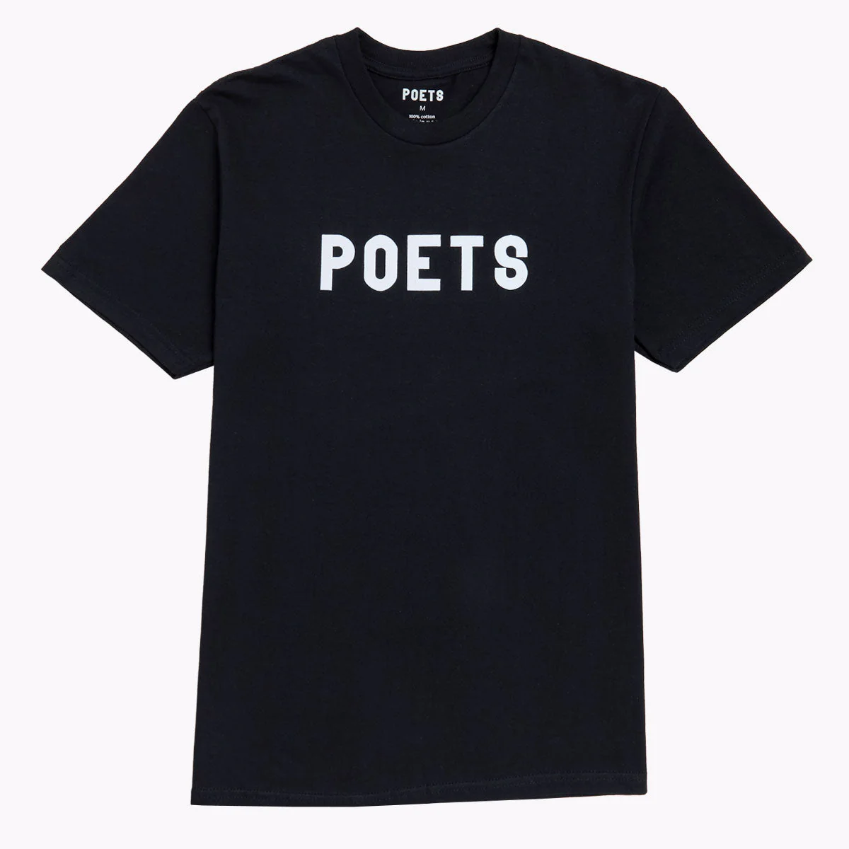 Poets OG Flocked T-Shirt - Black/White Flocking