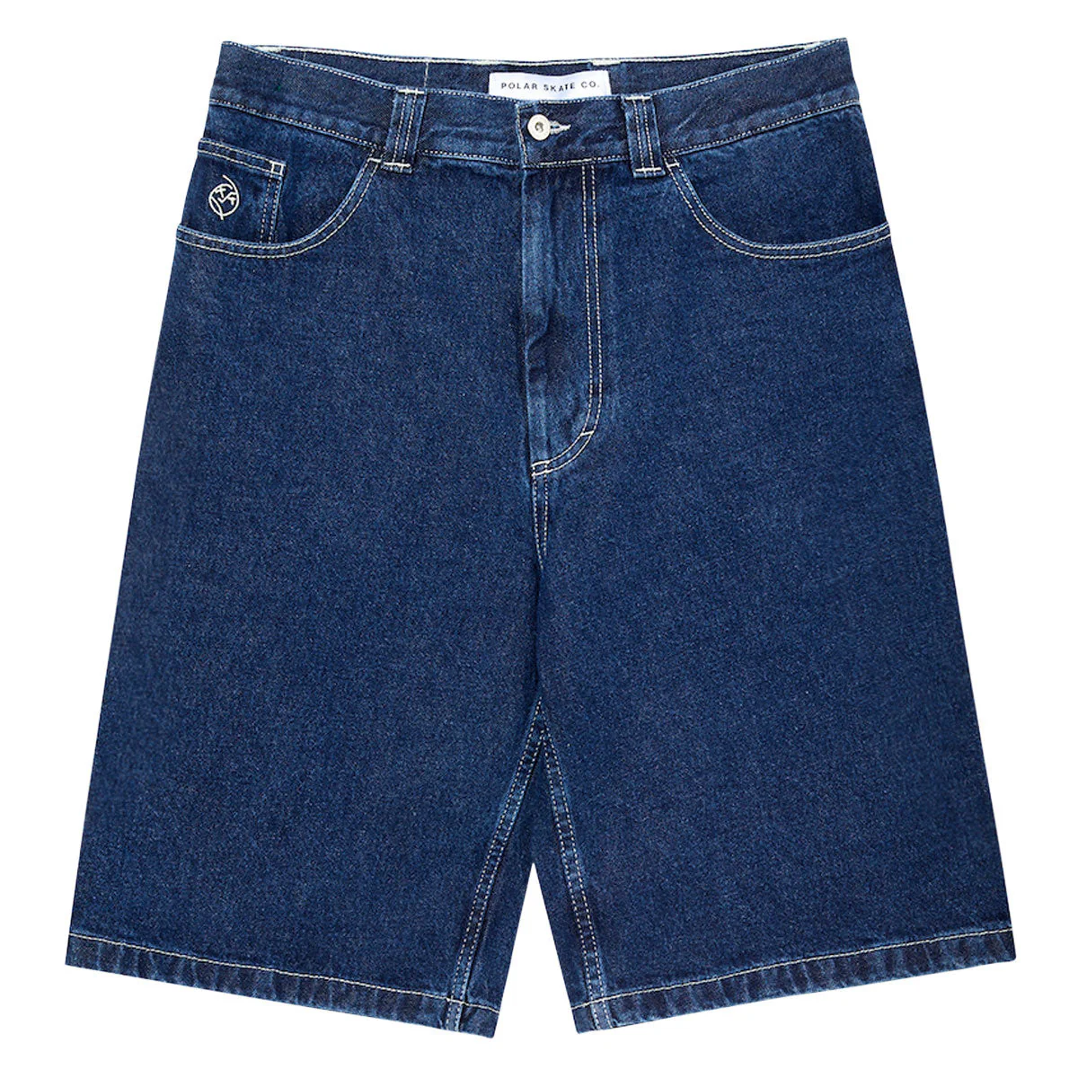 Polar Big Boy Shorts - Dark Blue/White Stitching