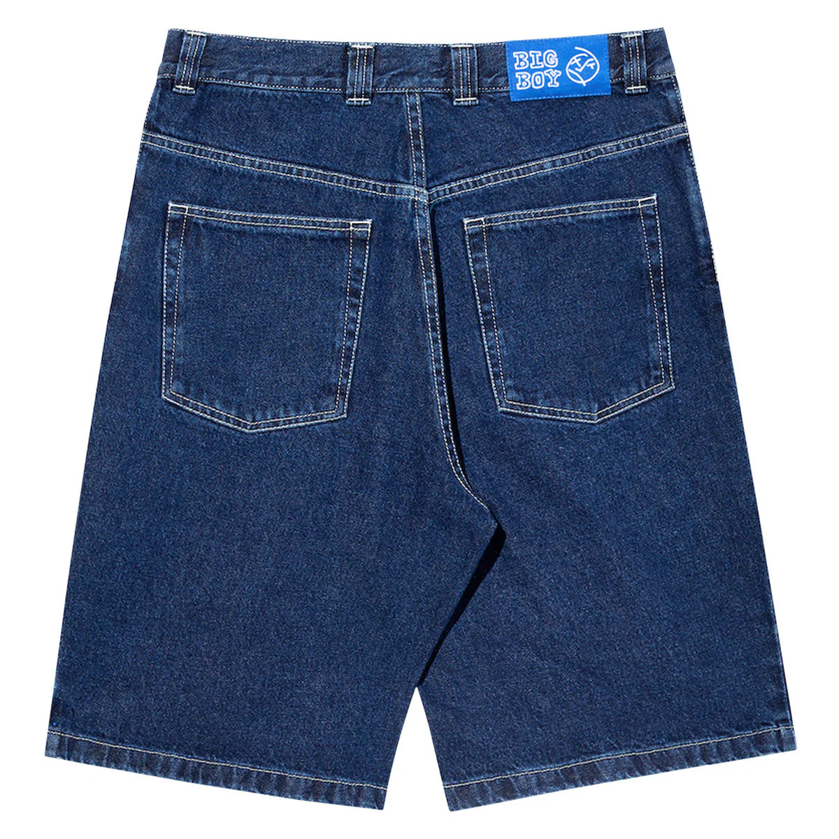 Polar Big Boy Shorts - Dark Blue/White Stitching - Image 2