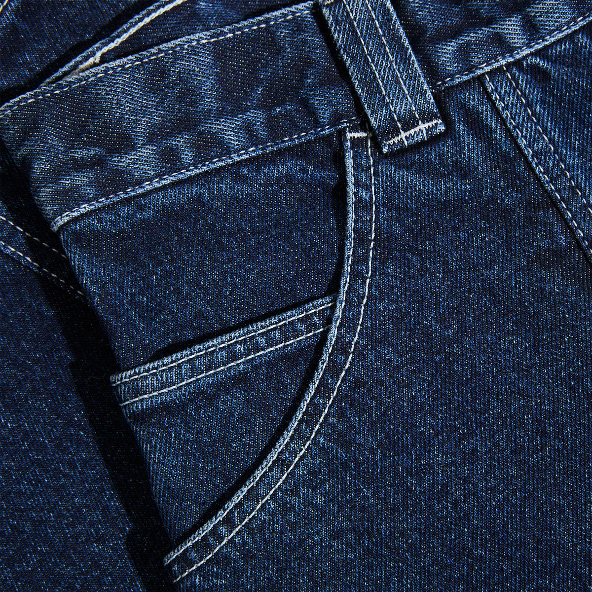 Polar Jiro Shorts - Dark Blue/White Stitching - Image 3