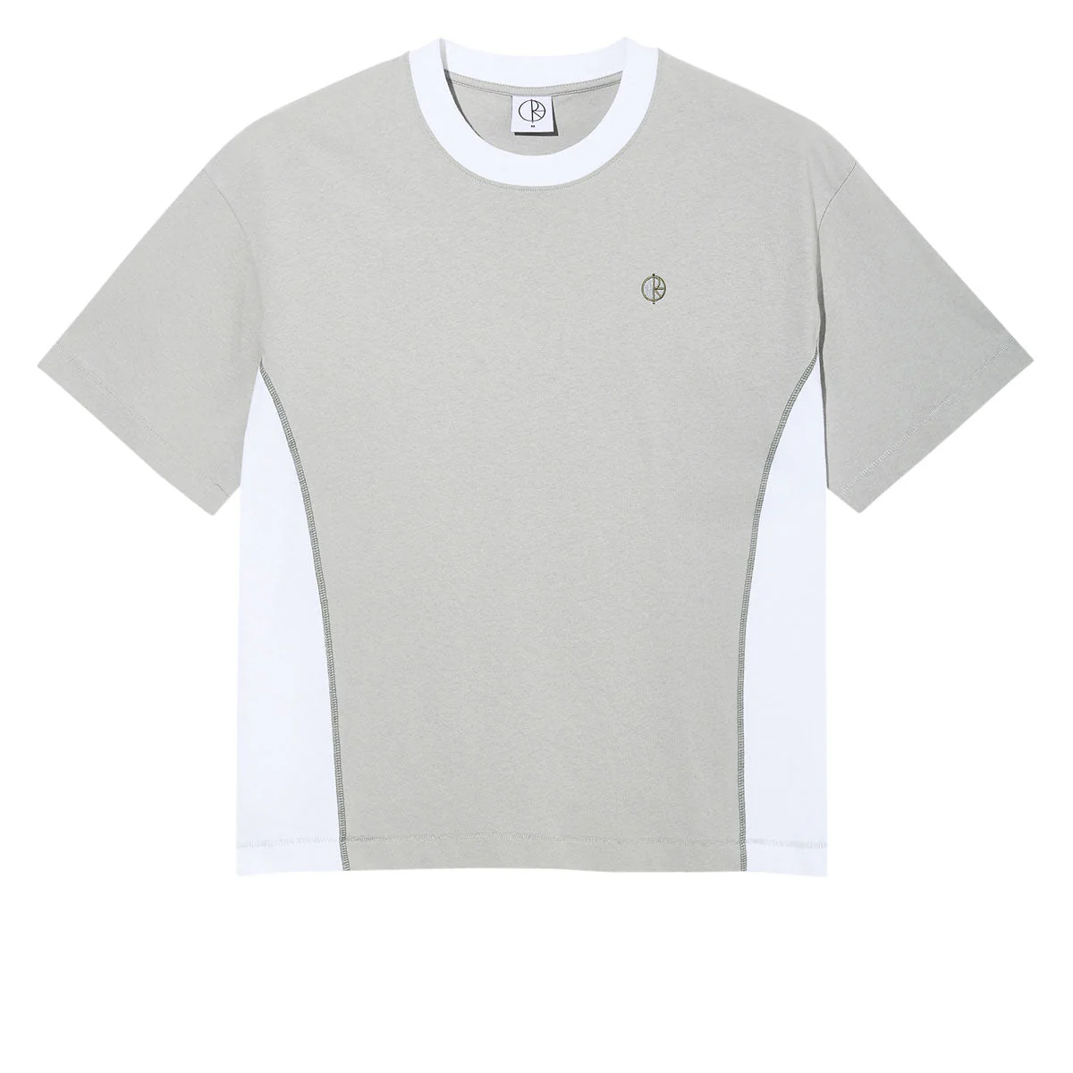 Polar Surf Panel T-Shirt - Silver/White