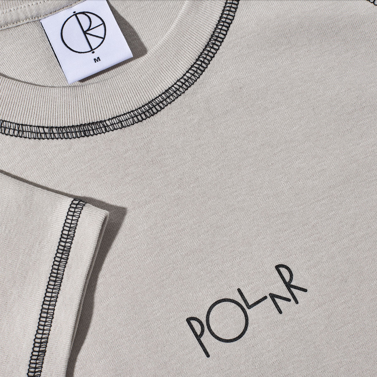 Polar Womens Script Logo Baby T-Shirt - Grey/Black - Image 3
