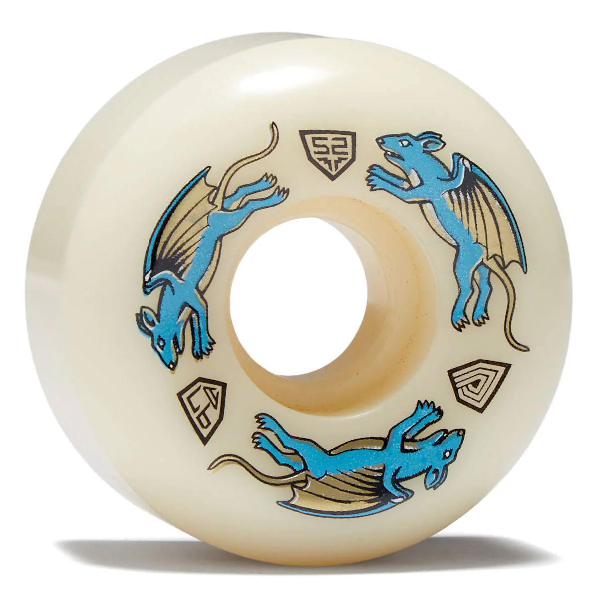 Powell-Peralta Dragon Formula Nano Rat 97a AV5 Skateboard Wheels - Off White - 52mm