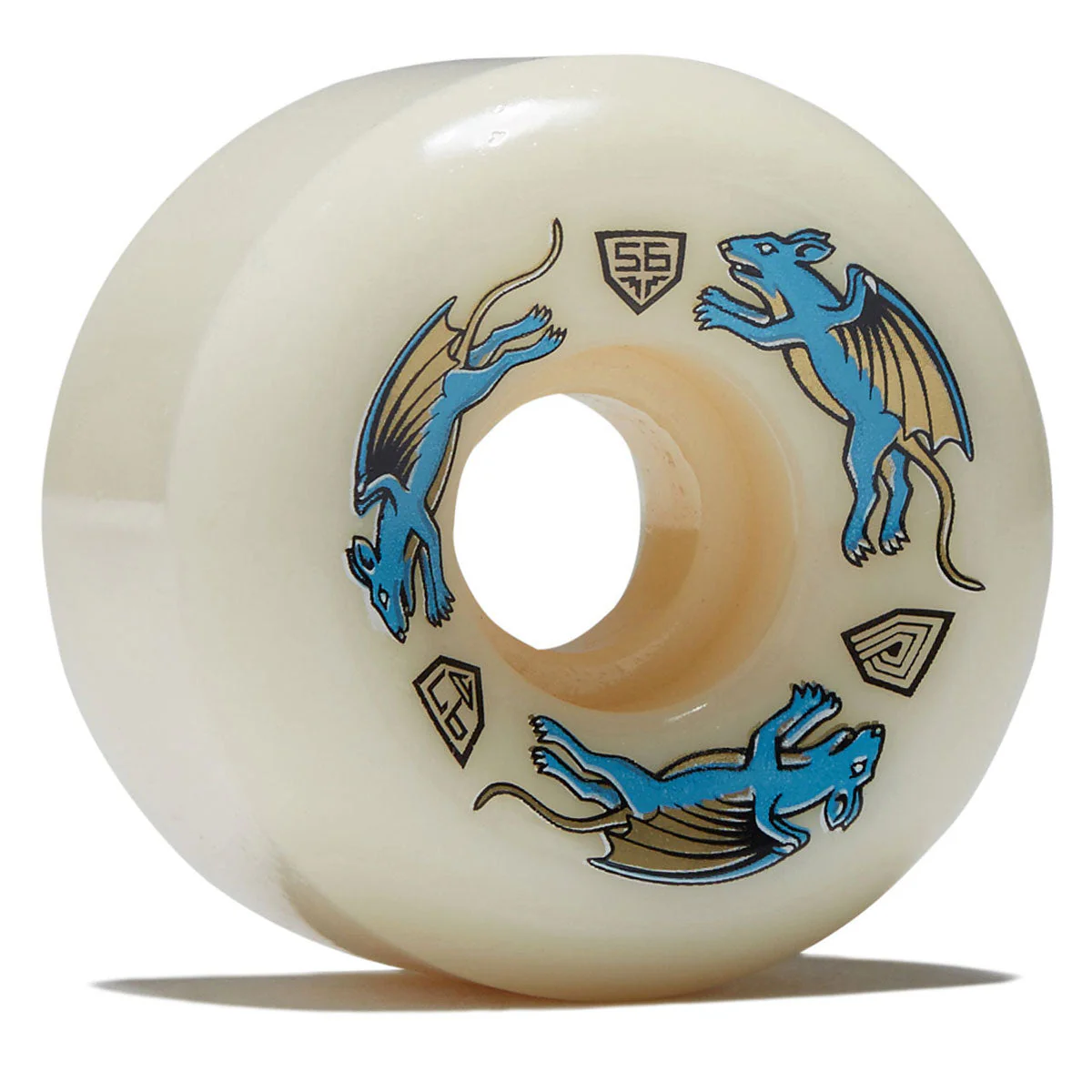 Powell-Peralta Dragon Formula Nano Rat 97a AV6 Skateboard Wheels - Off White - 56mm