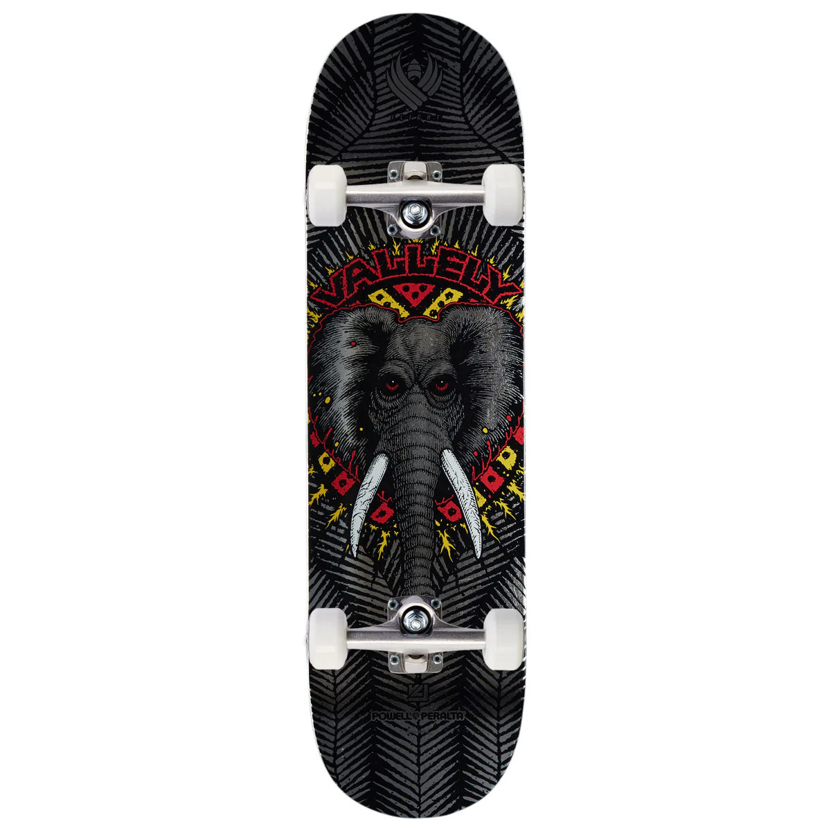 Powell-Peralta Flight Mike Vallely Elephant 02 Skateboard Complete - Silver Foil - 8.63"