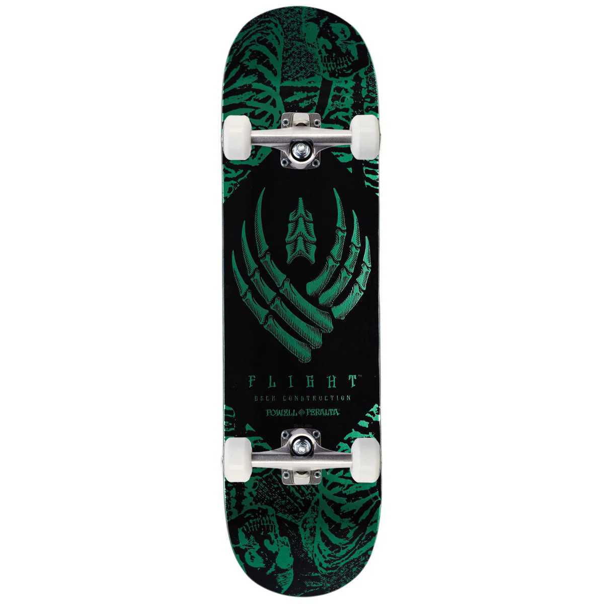 Powell-Peralta Flight Skeleton Skateboard Complete - Teal Foil - 8.13"