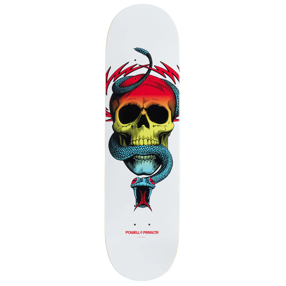 Powell-Peralta Mike McGill Skull & Snake Skateboard Deck - Yellow Fade/White - 8.50"