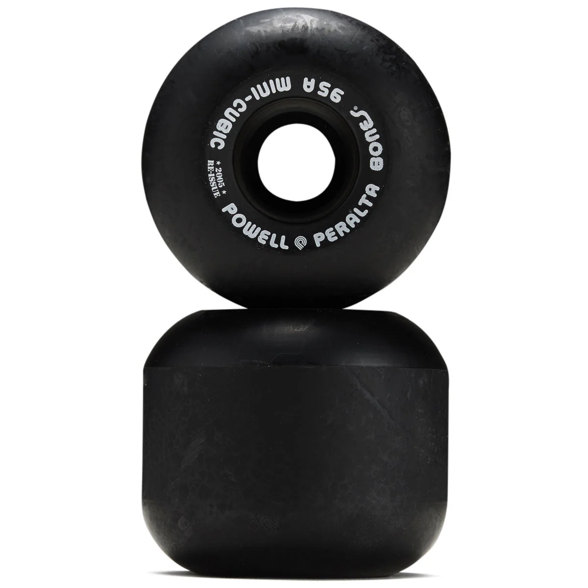 Powell-Peralta Mini Cubics 95A Skateboard Wheels - Black - 64mm - Image 2